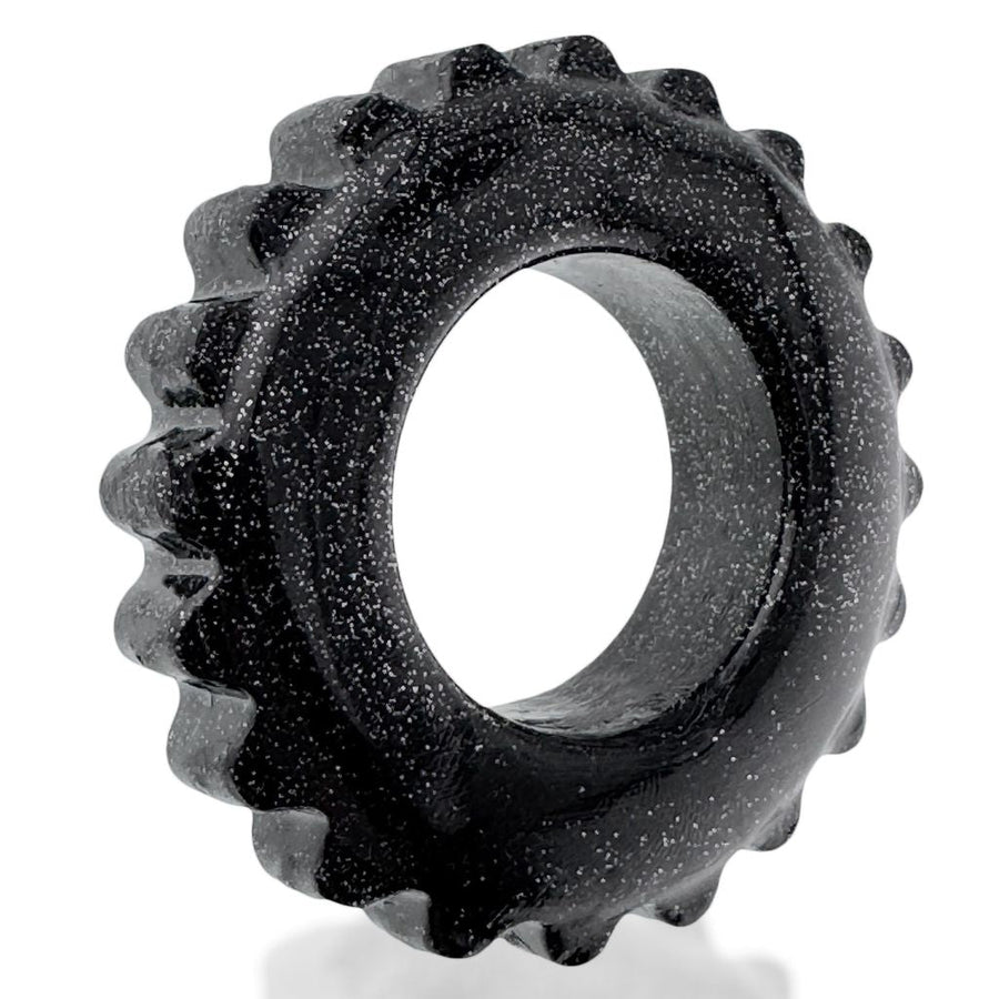 Plushy Single Ring Black Mica