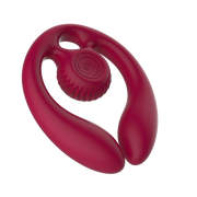 SVibe Snail GIZI Duo Couples Stimulator, burgundy