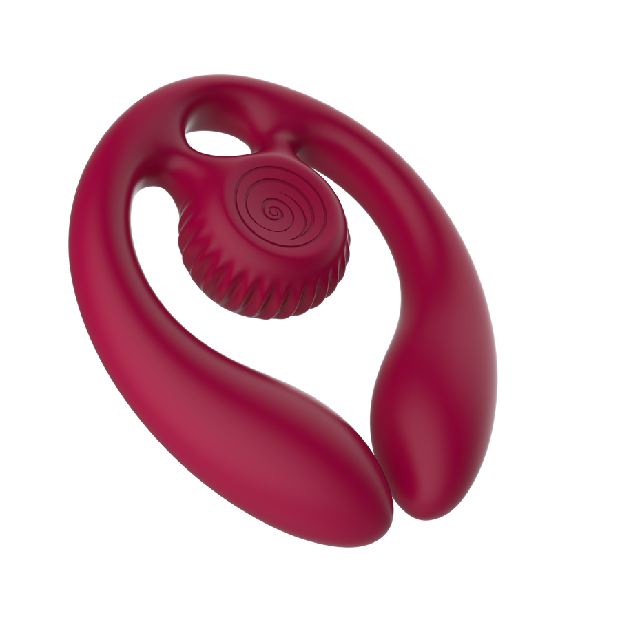 SVibe Snail GIZI Duo Couples Stimulator, burgundy