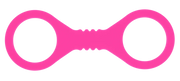 Small Hot Pink Silicone Cuffs