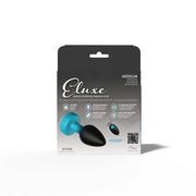 TEAL Ombre - MEDIUM Cheeky Charms Eluxe Vibrating  Plug With Remote - Clear Gem