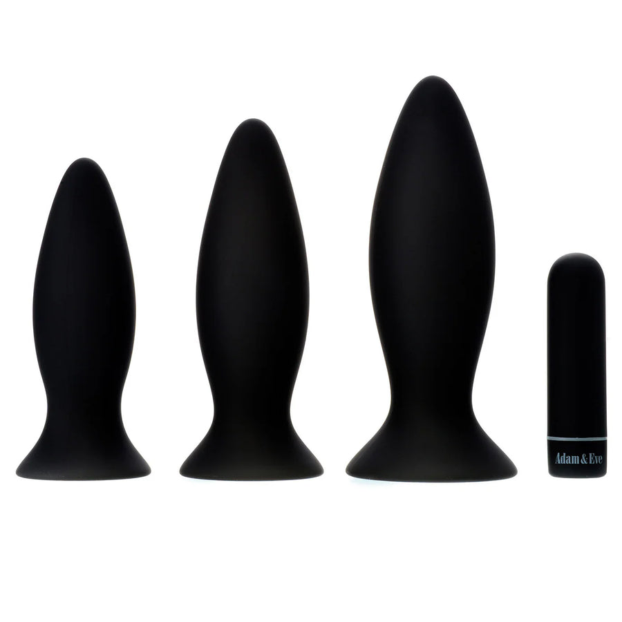 Adam & Eve Rechargeable Vibrating Anal Plug Trainer Kit