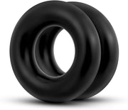 Stay Hard - Donut Rings Oversized - Black