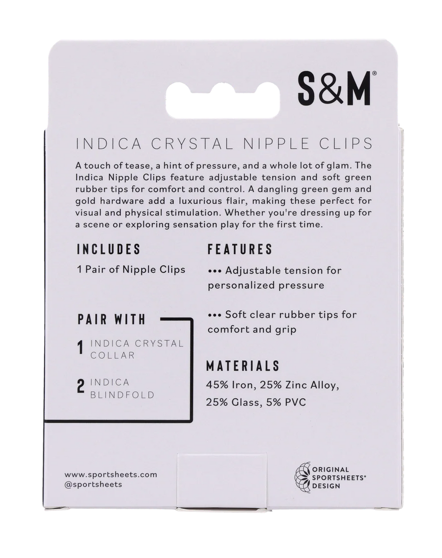 Indica Crystal Nipple Clips
