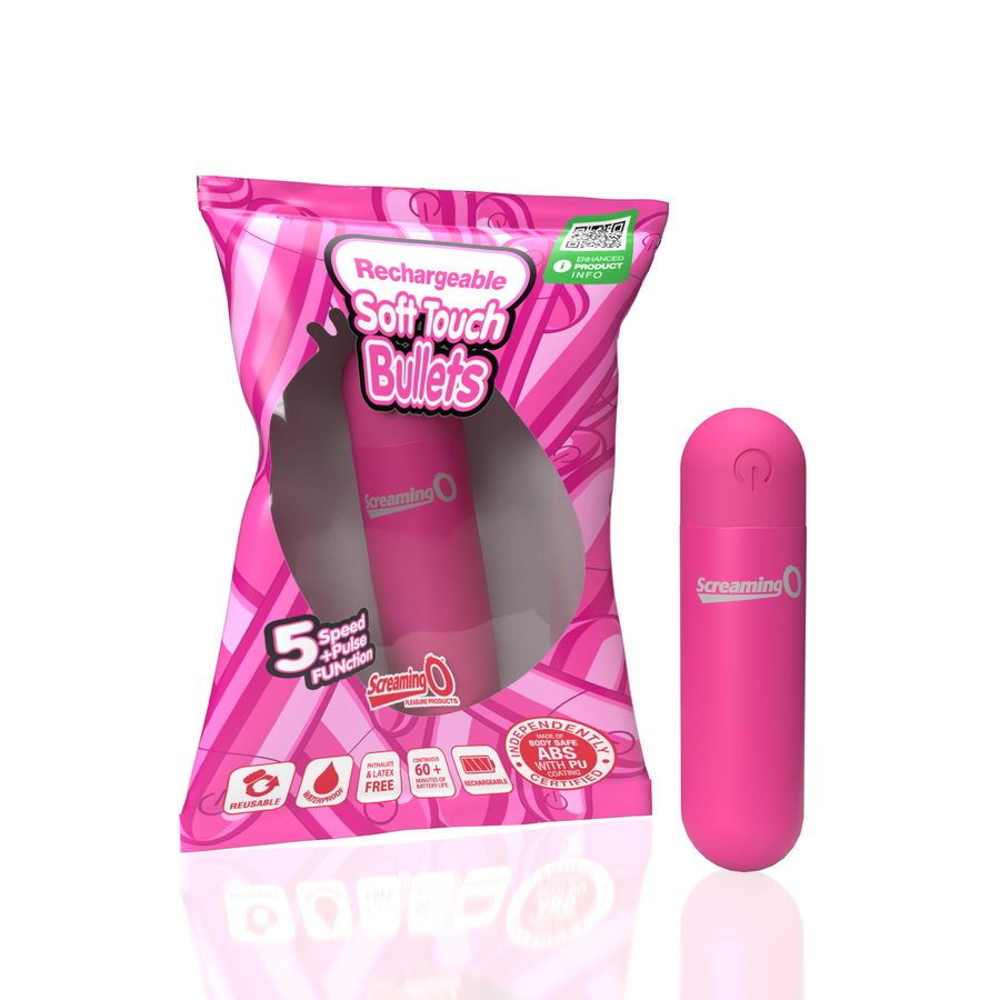 Screaming O Soft Touch Rechargeable Bullets - Pink