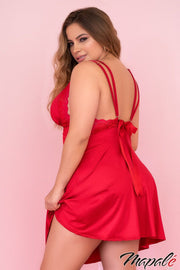 Tie-back Chemise -Plus Size