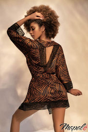 Animal Print Robe