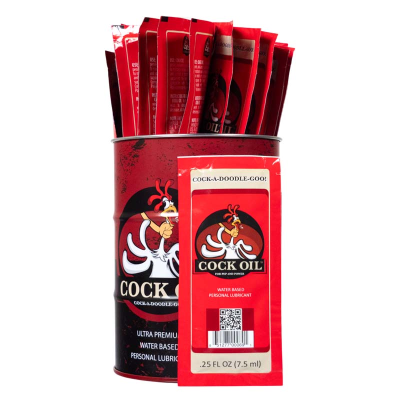 Collector’s Edition Cock Oil Branded Drum – With 25 Foil Packets