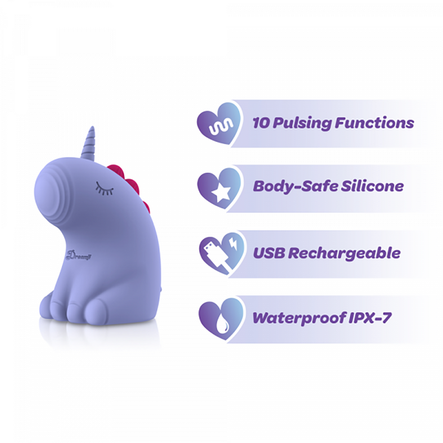 Dreamii Pulse Pulsing Unicorn Stimulator - Mystical Purple