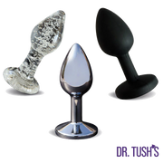 Beginner, The First Step Anal Plug Set – Glass, Metal & Silicone