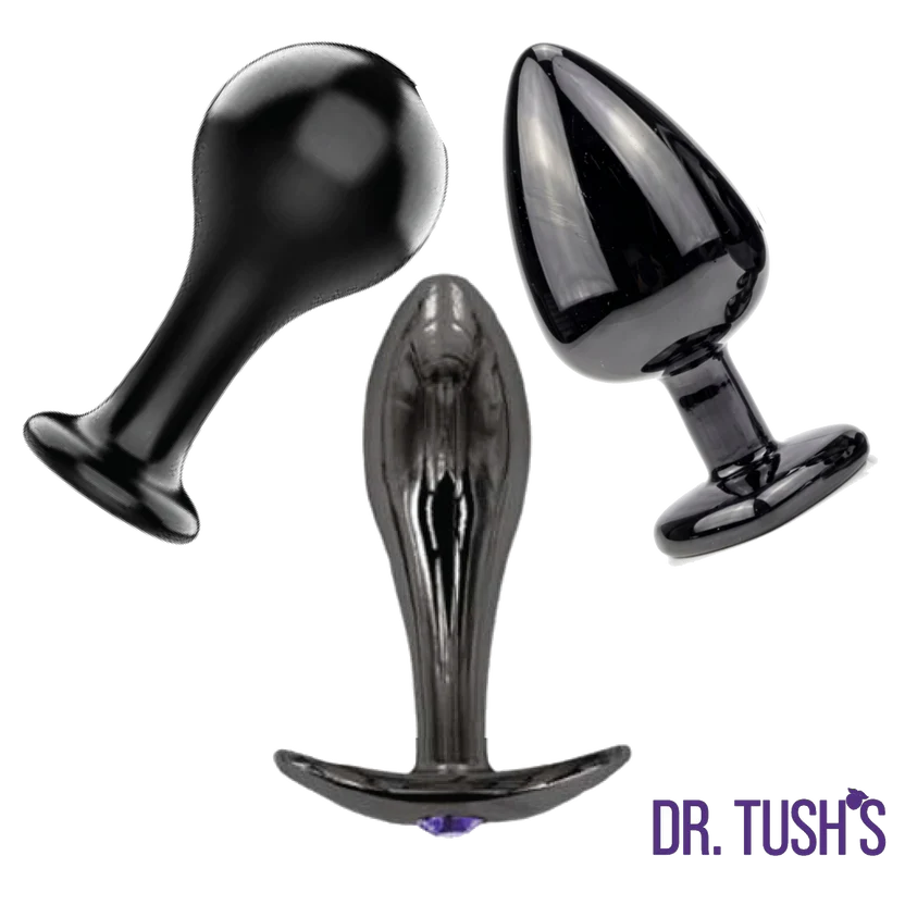 The Bad Decisions Metal Anal Plug Set – T-Bar, Round & Teardrop