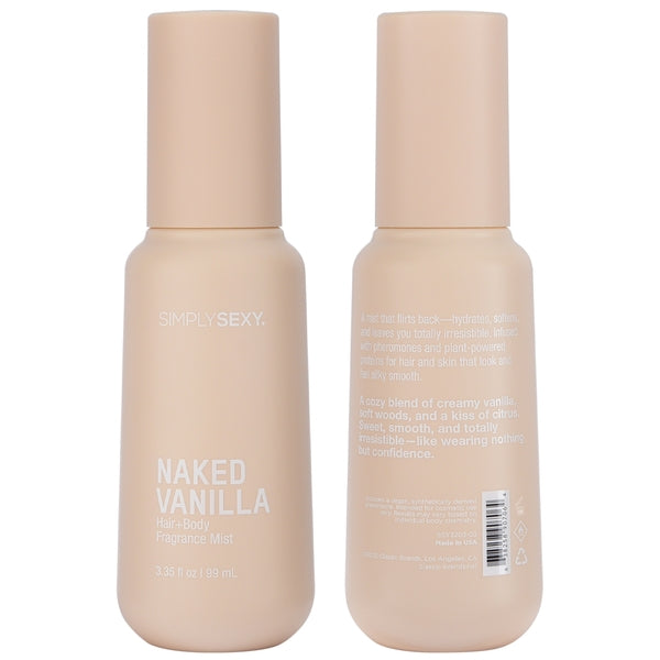 SIMPLY SEXY - PHEROMONE HAIR + BODY MIST - NAKED VANILLA - 3.35 floz | 99mL