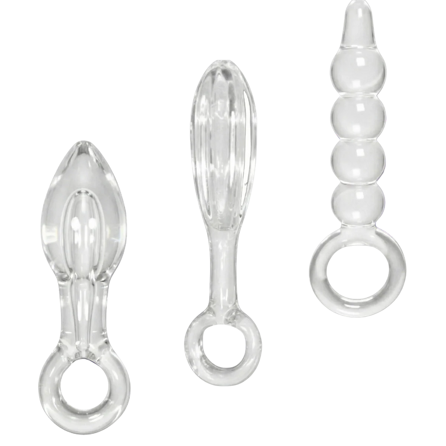 Halos of Pleasure – All Glass Anal Plug Trio