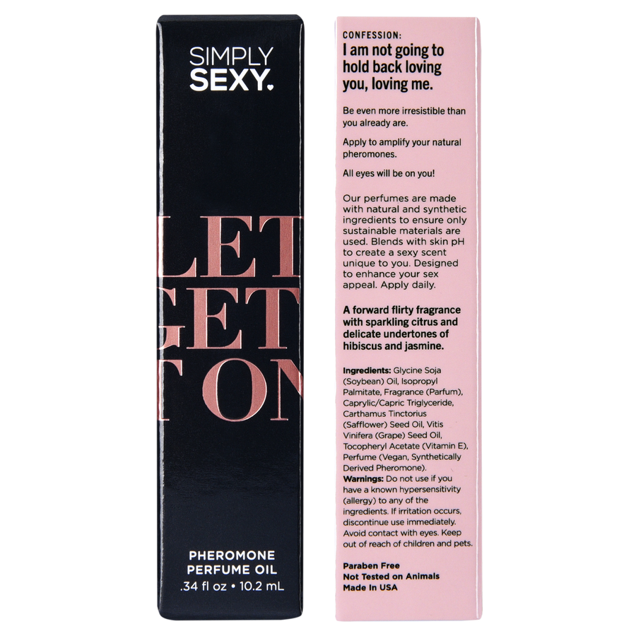 SIMPLY SEXY PHEROMONE PERFUME OIL ROLL-ON - LET'S GET IT ON - 0.34 floz | 10.2mL