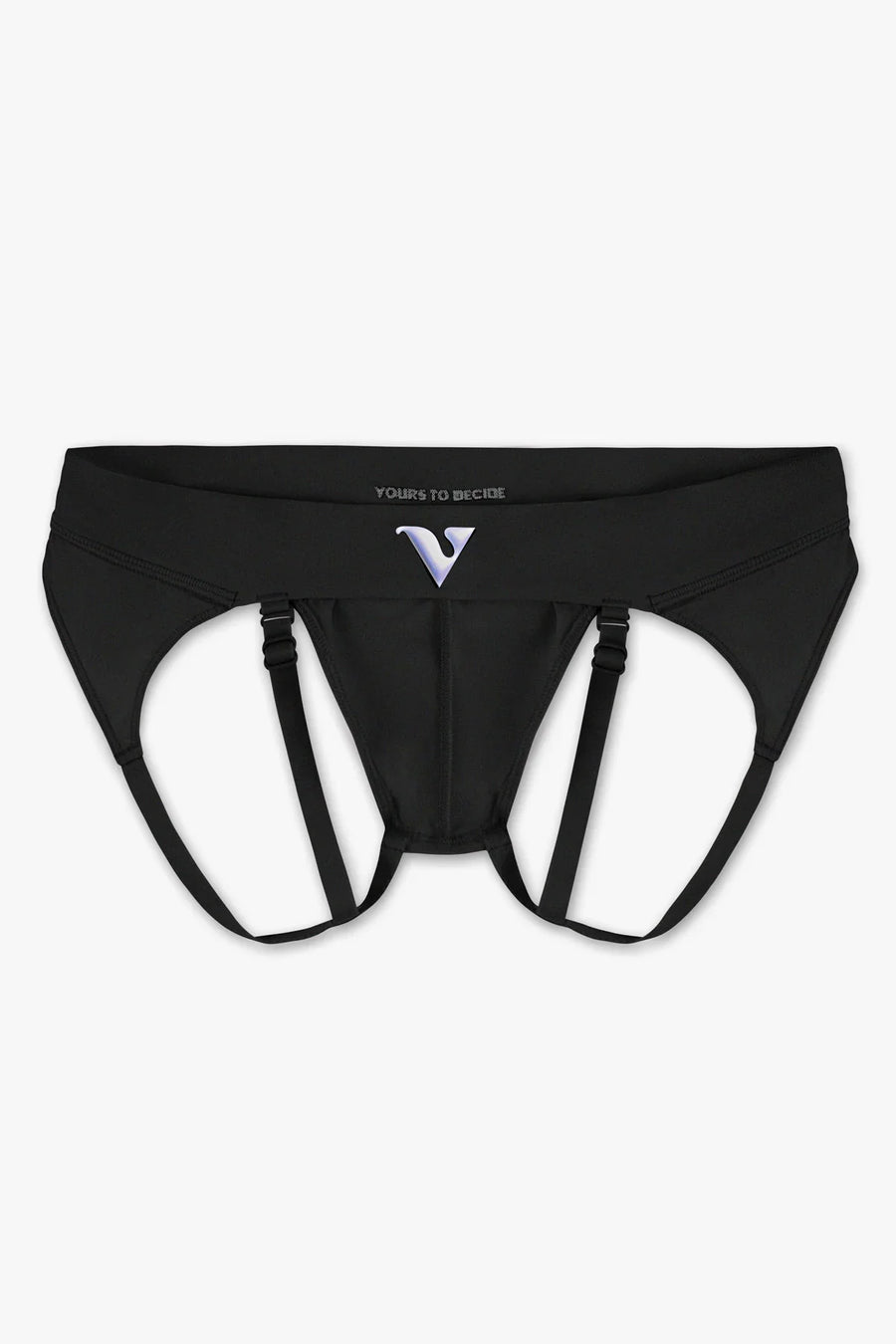 Mens Medium - JockVStrap Sheer Briefs - Black