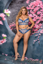 2PC Floral Lace