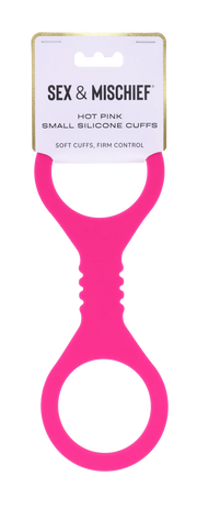 Small Hot Pink Silicone Cuffs