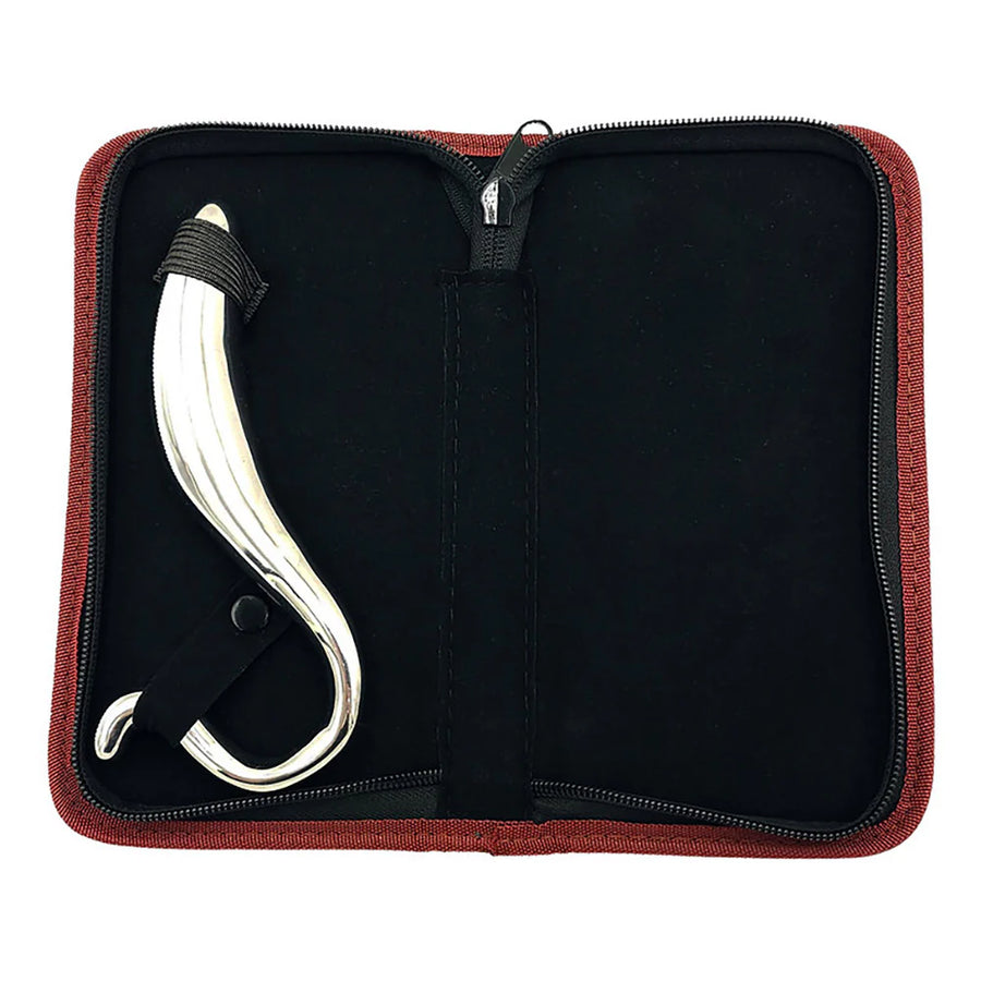 Stainless Steel Hollow Curved Wand In Case