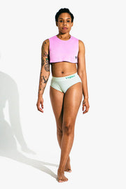Womens Small - JockVStrap Rib Briefs - Mint