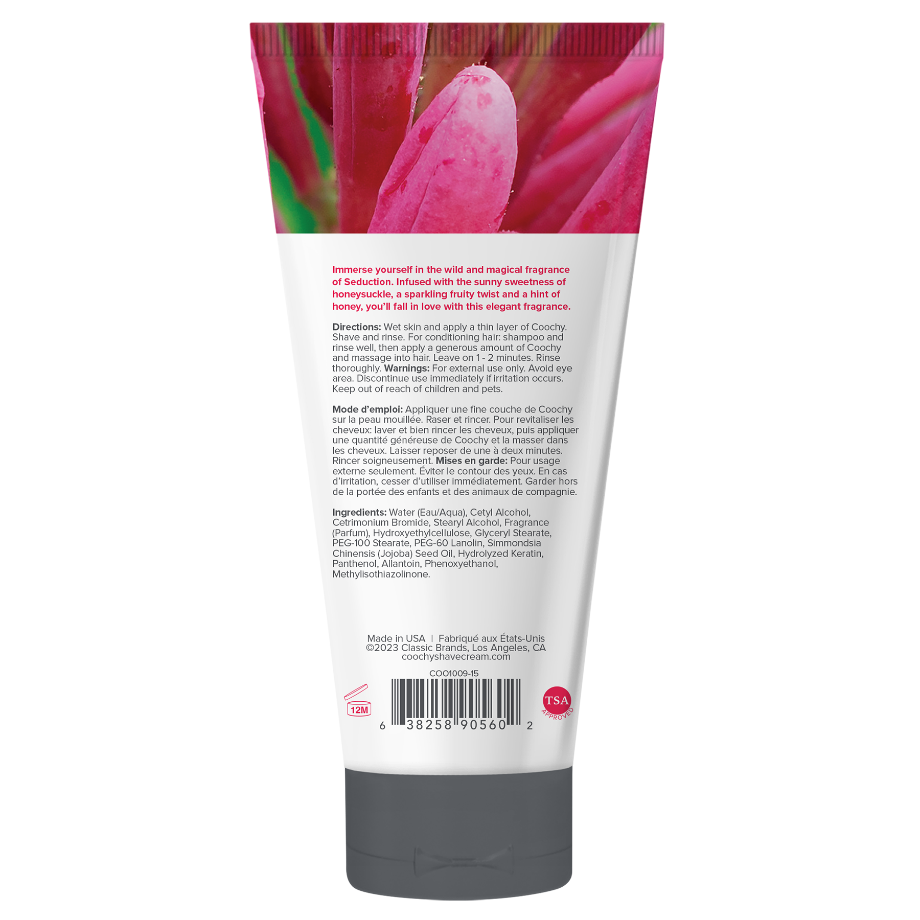 Coochy Shave Cream - SEDUCTION tube 0.5 fl oz | 15 mL