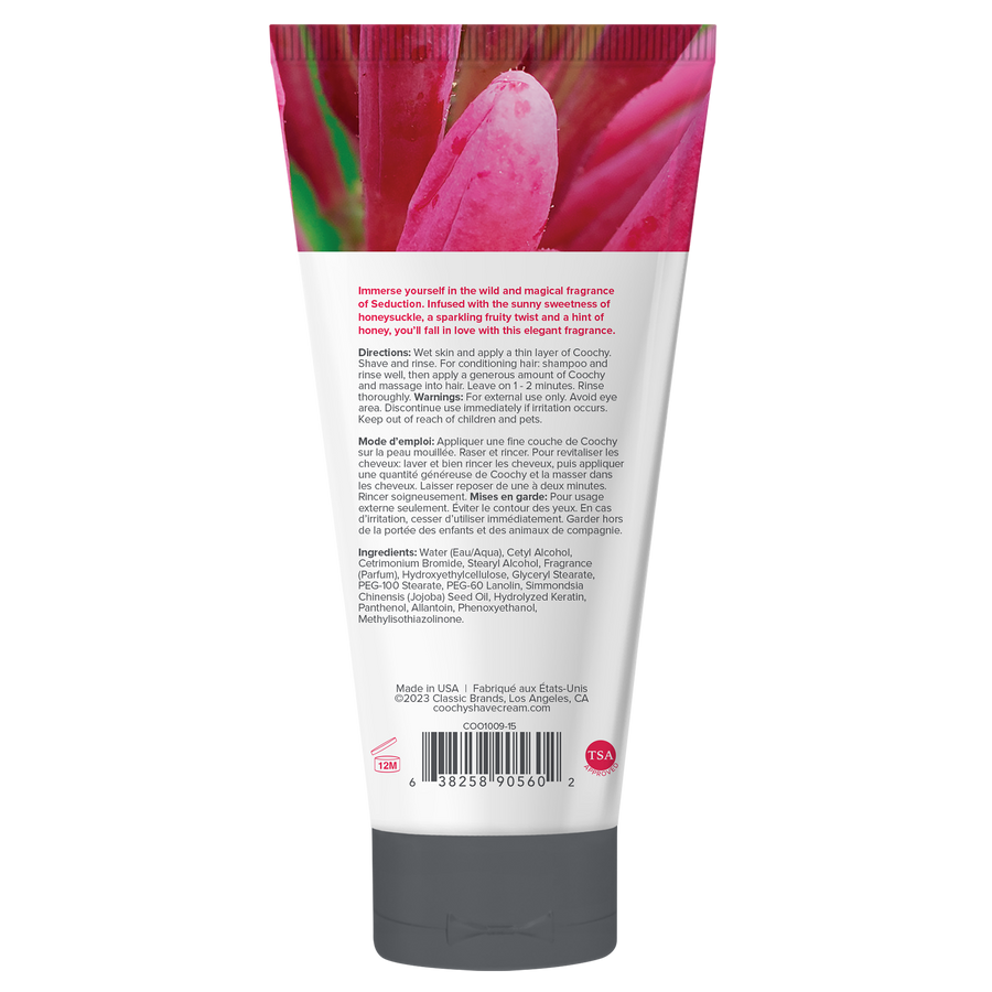 Coochy Shave Cream - SEDUCTION tube 0.5 fl oz | 15 mL