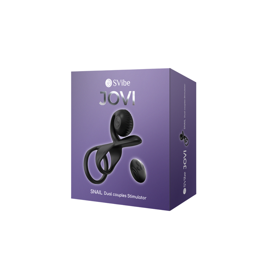 SVibe Snail JOVI couples ring, black