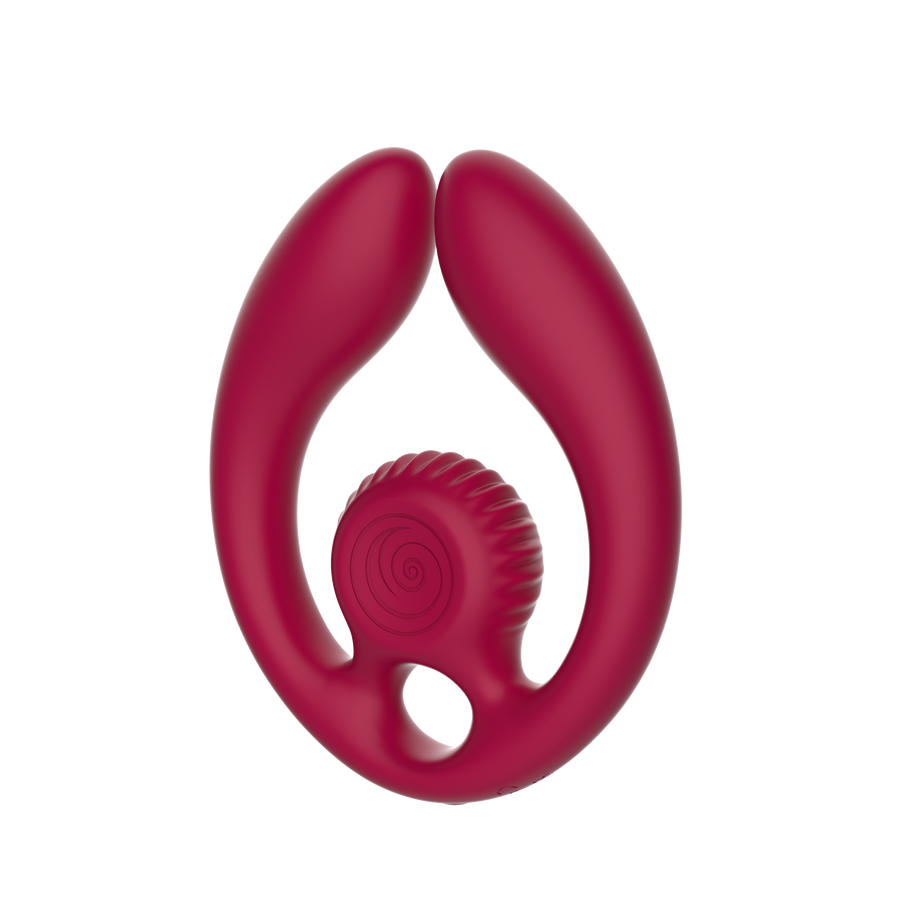 SVibe Snail GIZI Duo Couples Stimulator, burgundy