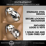 Entrapment Deluxe Locking Chastity Cage