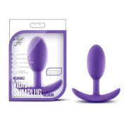 Luxe Wearable Vibra Slim Plug - Med - Purple