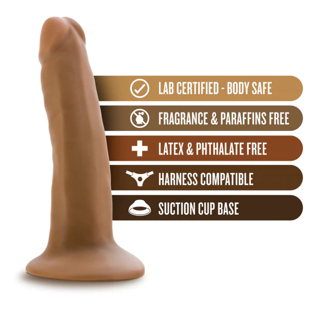 Dr Skin 5.5" Dildo W Suction Cup - Mocha