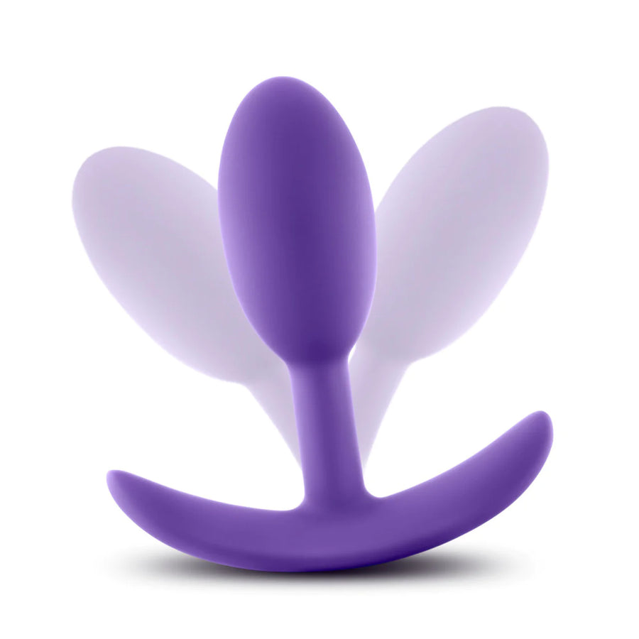 Luxe Wearable Vibra Slim Plug - Med - Purple