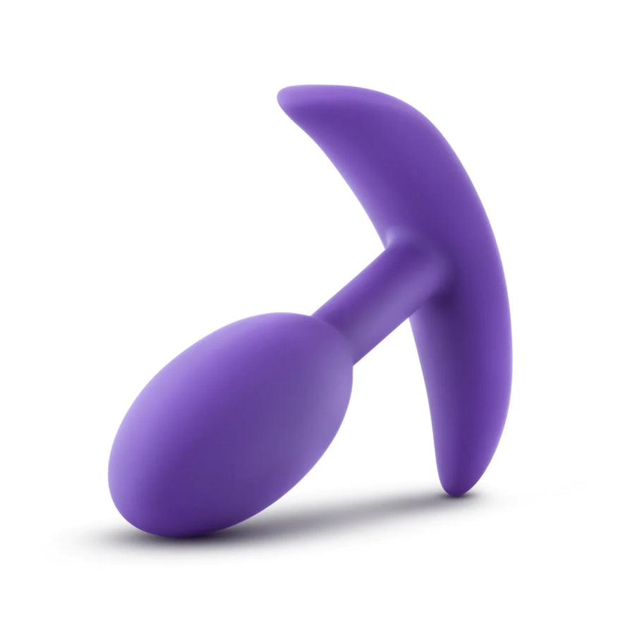 Luxe Wearable Vibra Slim Plug - Med - Purple