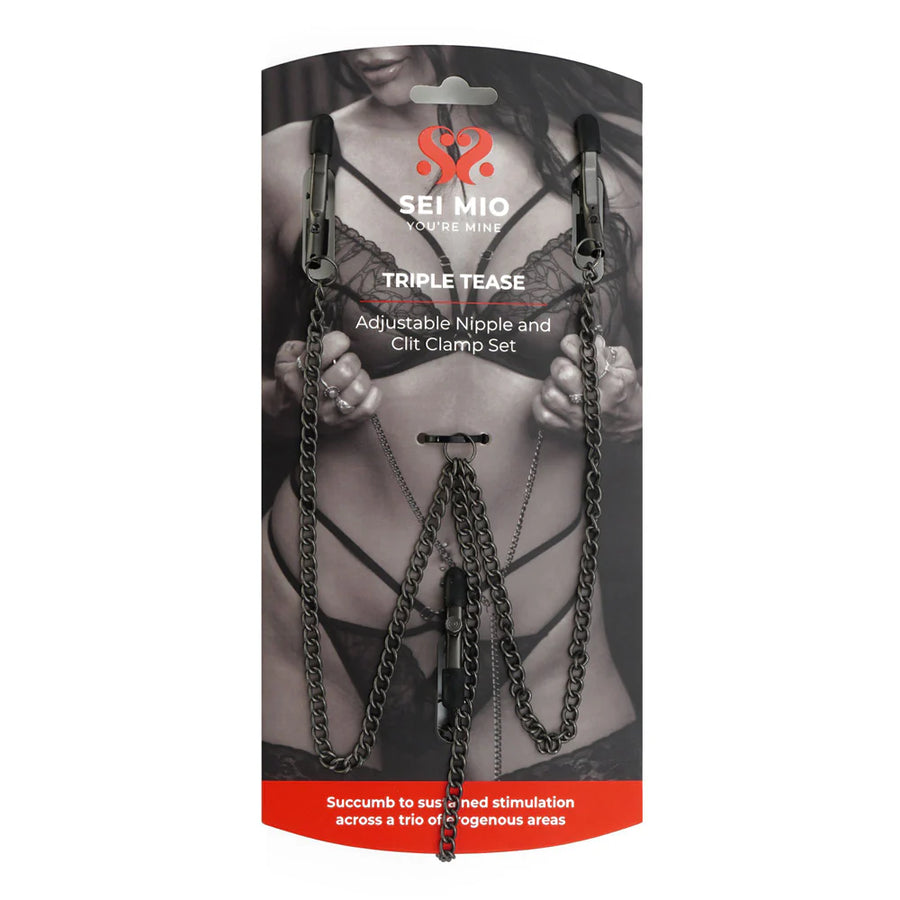 SEI MIO Triple Tease Nipple/Clit Clamps