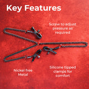 SEI MIO Triple Tease Nipple/Clit Clamps