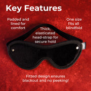 SEI MIO Eyes Wide Shut Velvet Blindfold