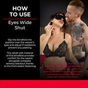 SEI MIO Eyes Wide Shut Velvet Blindfold