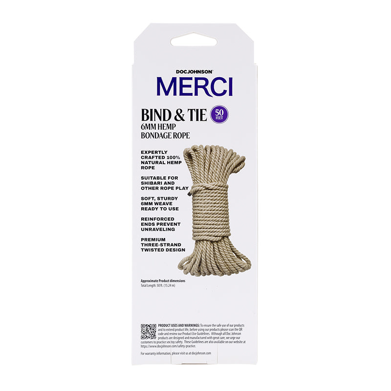 Merci Bind & Tie 50 Feet Natural Hemp