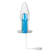 Gender-X  Electric Blue Vibrating Plug *