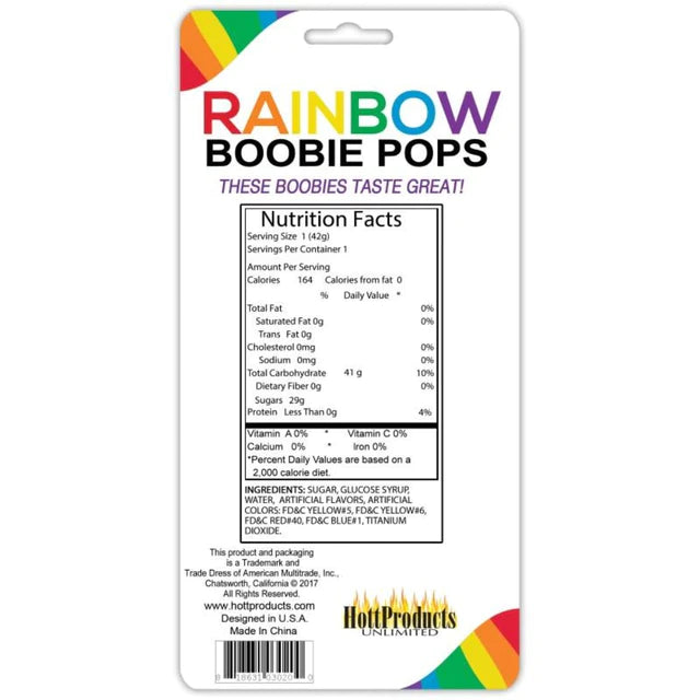 Rainbow Boobie Pops