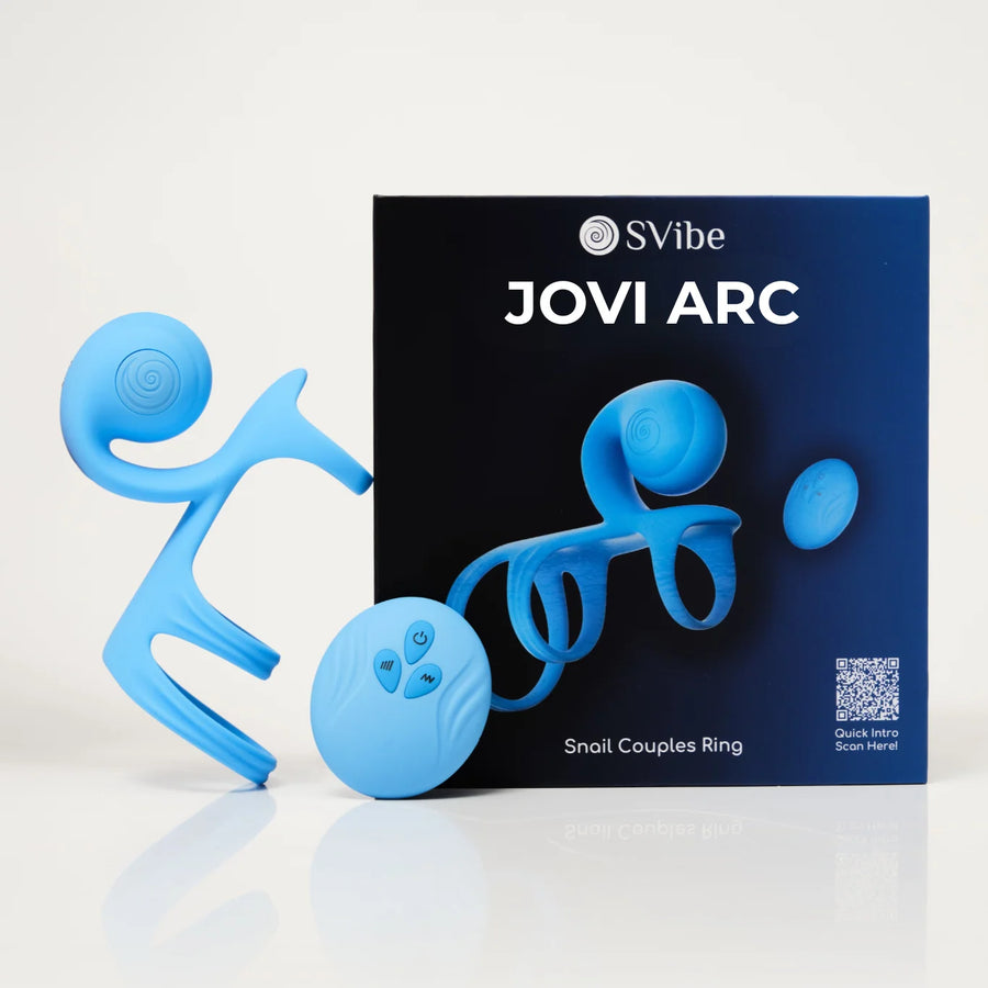 SVibe Snail JOVI Arc Couples Ring, blue haze