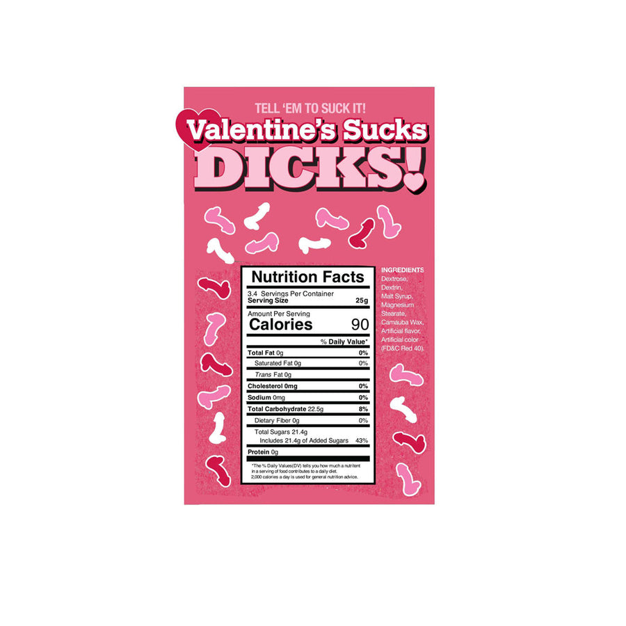 Valentines Sucks Dicks Candy 3oz bag