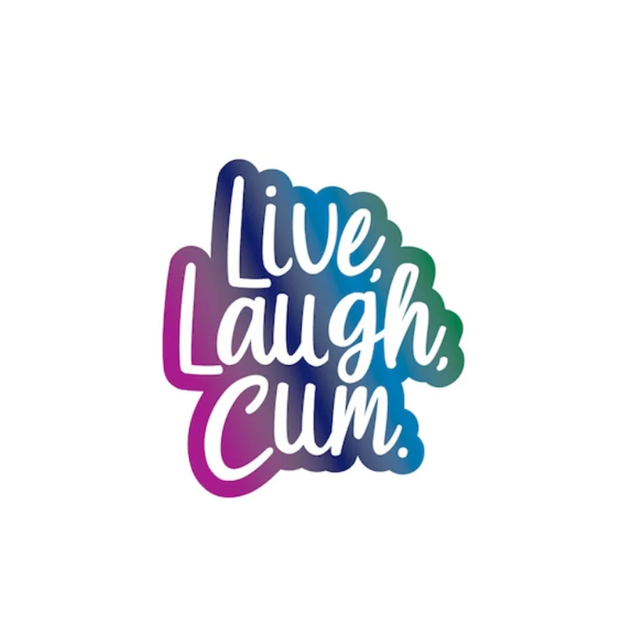 Enamel Pin: "Live Laugh Cum"