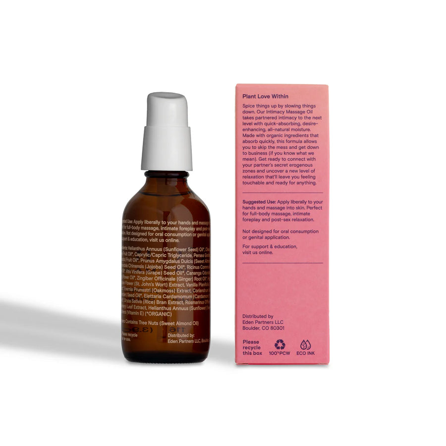 Intimacy Massage Oil with Organic Botanicals