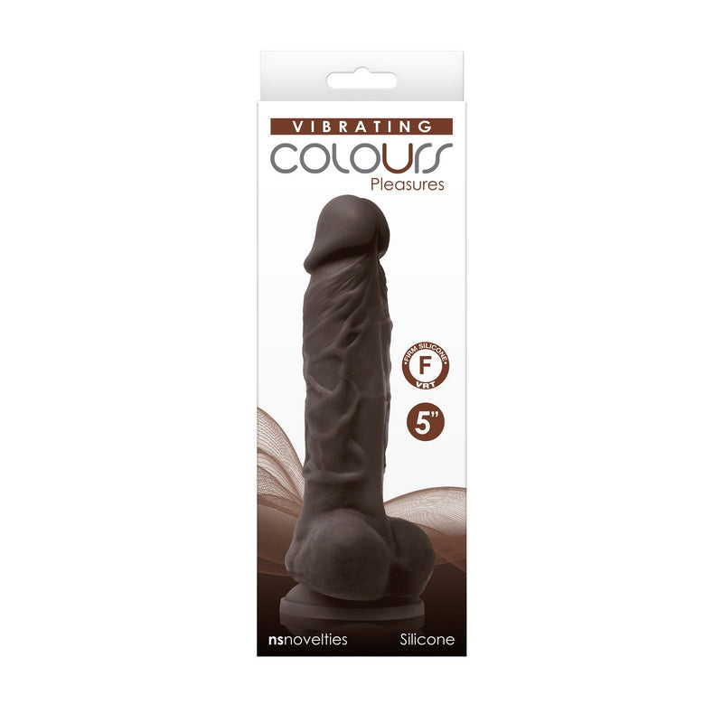 Colours Pleasures 5" Vibrating - Dark Brown