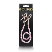 Bound DC1 Nipple Clamps - Pink