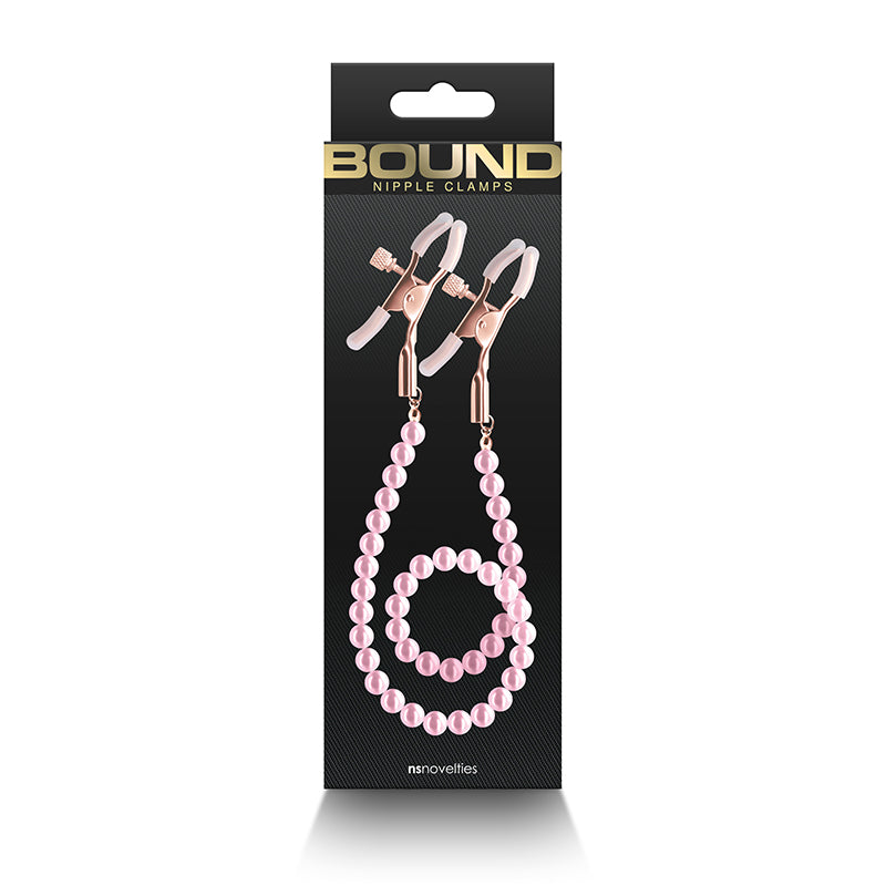 Bound DC1 Nipple Clamps - Pink