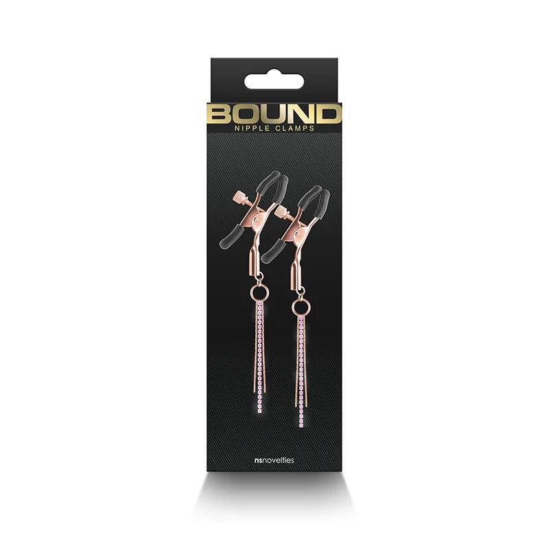 Bound Nipple Clamps - D3 - Rose Gold