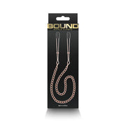 Bound Nipple Clamps - DC3 - Rose Gold