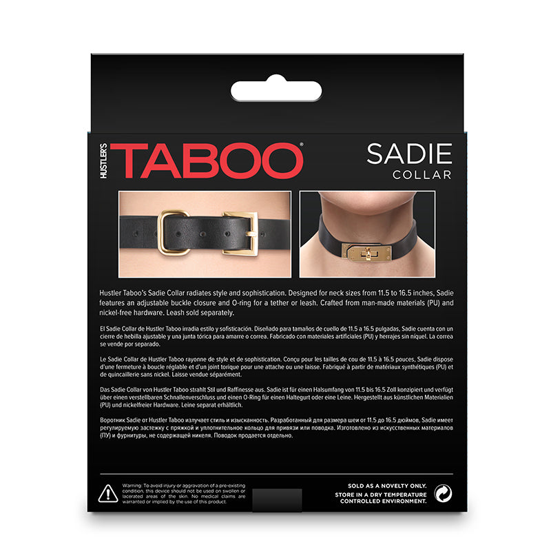 Hustler Taboo Collar Sadie Black