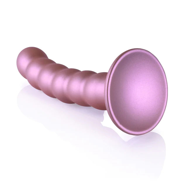 Ouch! Beaded G-Spot Dildo 5'' - Rose